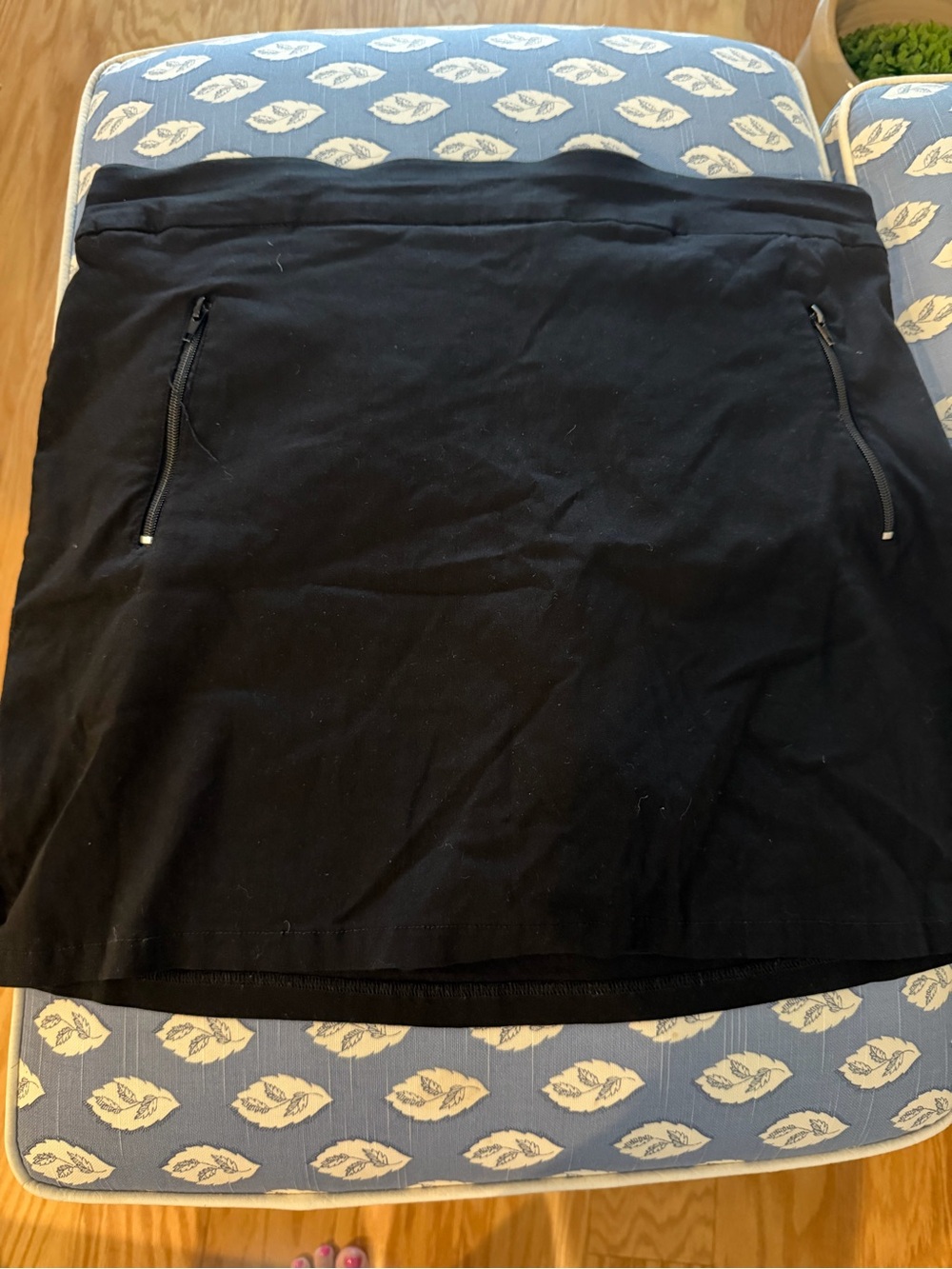 Ruby Rd. Black Mini Skirt with Zip Pockets
